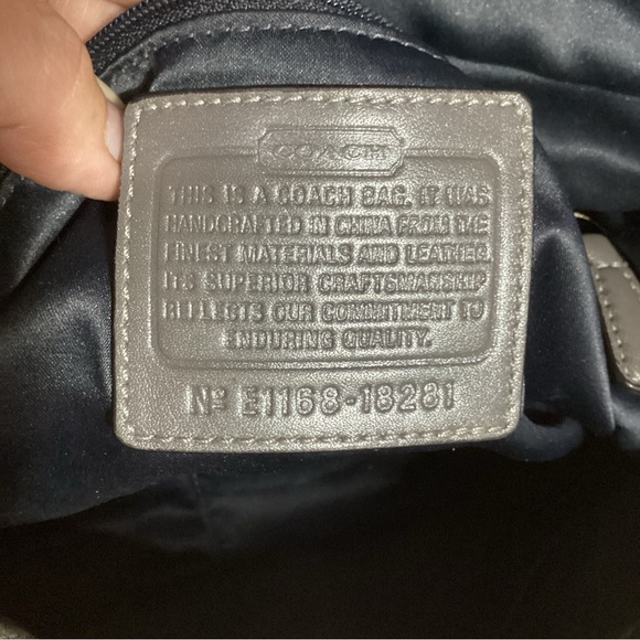 Coach Kristin Gray Optic Metallic Convertible Bag E1168-18281 - Picture 9 of 13